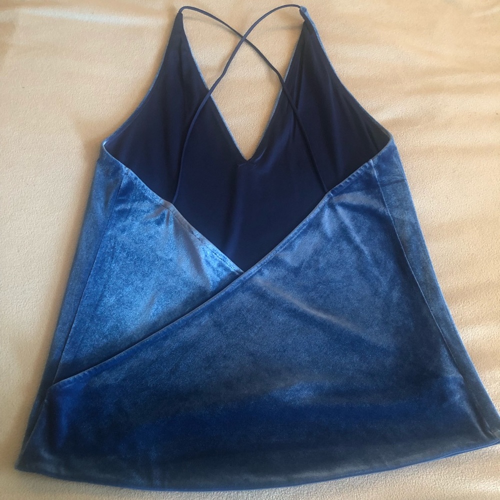 Velvet surplice back cami - NWOT - Picture 4 of 7
